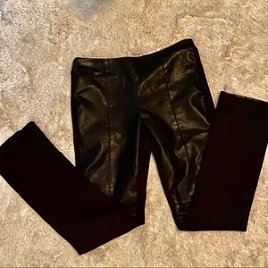 La Fee Vert Faux Leather Stretch Leggings